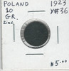 Poland: 1923 10 Groszy  Zinc