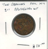 311 Apothecary Weight Token 2 Drachm Phil NY
