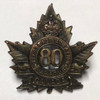Canada: 80th Overseas Battalion Collar Badge