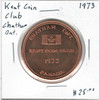 Canada: 1973 Kent Coin Club Chatham Ontario Token