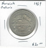 Canada: 1969 Norwich Ontario Token