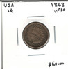 United States: 1863 1 Cent VF30