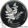 Canada: 1995 50 Cents Birds of Canada, White-Tailed Ptarmigans Silver Coin