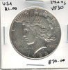 United States: 1928s  Peace Dollar  VF30