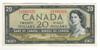 Canada: 1954  $20 Bank  Of  Canada  Banknote  BC-41b