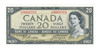 Canada: 1954 $20 Bank Of Canada Banknote BC-41a K/E