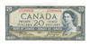 Canada: 1954 $20 Bank Of Canada Banknote  BC-41a H/E