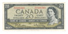 Canada: 1954 $20 Bank Of Canada Banknote BC-41b S/E