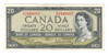 Canada: 1954 $20  Bank Of Canada  Banknote  BC-41b E/W
