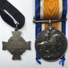 Canada: British War Medal and Memorial Cross to 2356842 Pte. J. Farrer. W.O.R.