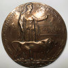 Great Britain: WWI Death Penny / Memorial Plaque to James Arthur Rogers