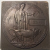 Great Britain: WWI Death Penny / Memorial Plaque to Ethelbert Overton