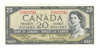 Canada: 1954 $20 Bank Of  Canada  Banknote Z/E