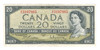 Canada: 1954 $20 Bank Of  Canada  Banknote V/E
