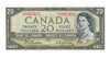 Canada: 1954 $20 Bank Of Canada  Banknote P/E