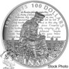 Canada: 2015 $100 100th Anniversary of "In Flanders Fields" Silver Coin