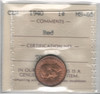 Canada: 1940 1 Cent  ICCS MS65 Red