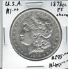 United States: 1878CC Morgan Dollar EF40 Cleaned