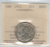 Canada: 1911 25 Cent ICCS MS63