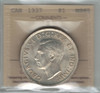 Canada: 1937 Silver Dollar ICCS MS65