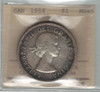 Canada: 1954 Silver Dollar SWL ICCS MS65