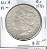 United States: 1878S  Morgan Dollar  AU50