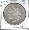 United States: 1878S  Morgan  Dollar  AU50