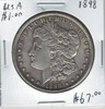 United States: 1898 Morgan Dollar