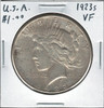 United States: 1923S Peace Dollar VF20