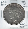 United States: 1934S Peace Dollar EF40 with Scratch