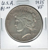 United States: 1935 Peace Dollar VF20