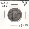 United States: 1925 25 Cent F12