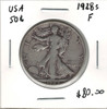 United States: 1928S 50 Cent  F12