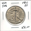 United States: 1941 50 Cent EF40