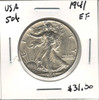 United States: 1941 50 Cent  EF40