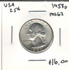 United States: 1958D 25 Cent MS62