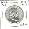 United States: 1951  50 Cent MS60