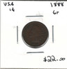 United States: 1888 1 Cent G6