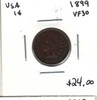 United States: 1899 1 Cent VF30