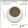 Apothecaries Weight One Drachm
