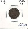 United States: 1863 1 Cent G6