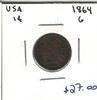 United States: 1864 1 Cent G4