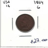 United States: 1864 1 Cent  G4