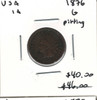 United States: 1876 1 Cent G4 with Pitting