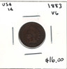 United States: 1883 1 Cent VG8