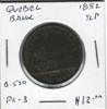 Quebec Bank: 1852  Half Penny  PC-3