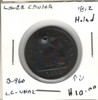 Lower Canada: 1812 Token LC-48A2 Holed