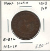 Nova Scotia: 1843 Half Penny NS-1F