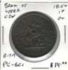 Bank of Upper Canada: 1854 1 Penny P4 PC-6C1