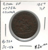 Bank of Upper Canada: 1857 Half Penny PC-5D